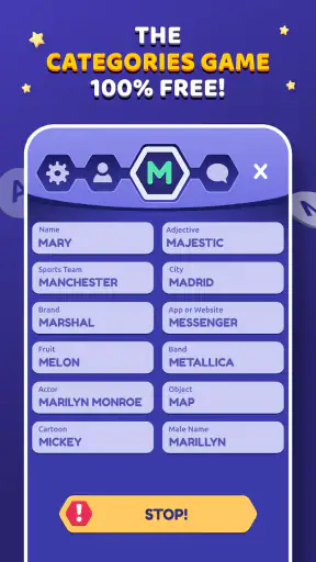 StopotS - The Categories Game screenshot