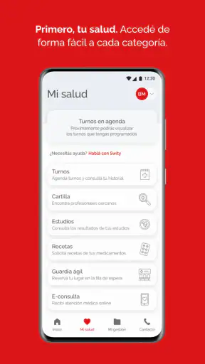Swiss Medical screenshot