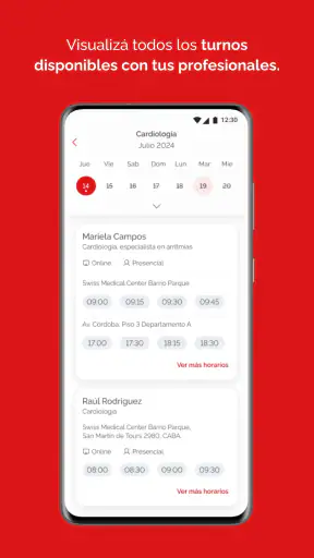 Swiss Medical screenshot