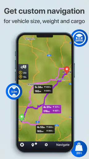 Sygic GPS Truck & Caravan screenshot