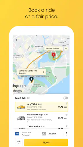 TADA - Taxi, Cab, Ride Hailing screenshot