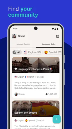 Tandem: Language exchange screenshot