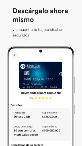 Tarjeta de Crédito con DNI screenshot