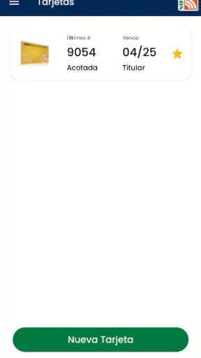 Tarjeta SOL screenshot