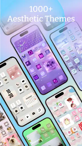 Themes: خلفيات,أيقونات التطبيق screenshot