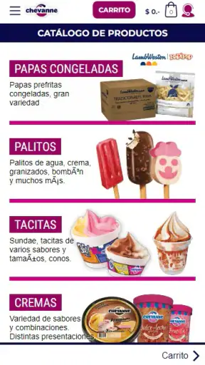 TIENDA CHEVANNE screenshot