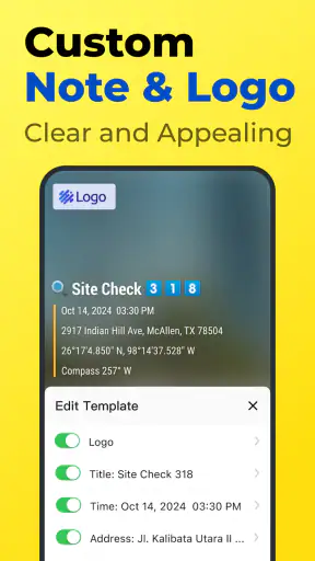 Timemark Camera - وقت, GPS screenshot