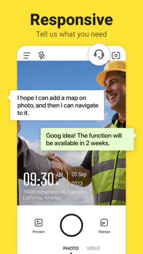 Timemark Camera - وقت, GPS screenshot