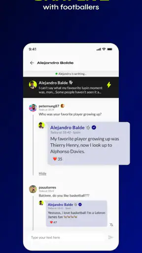 TR - Chat with Football Stars screenshot