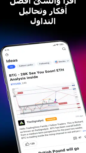 TradingView: تابع جميع الأسواق screenshot