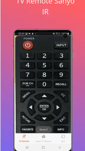 TV Remote For Sanyo screenshot