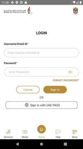 UAE GCAA screenshot
