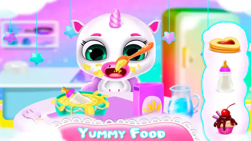 Unicorn newborn babysitter screenshot