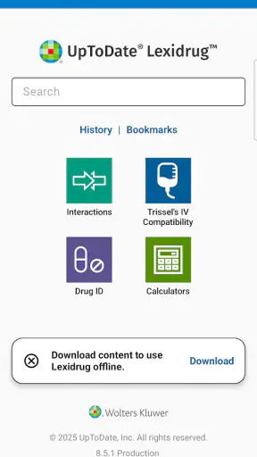 Uptodate Lexidrug screenshot