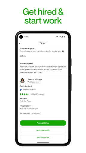 Upwork for Freelancers screenshot