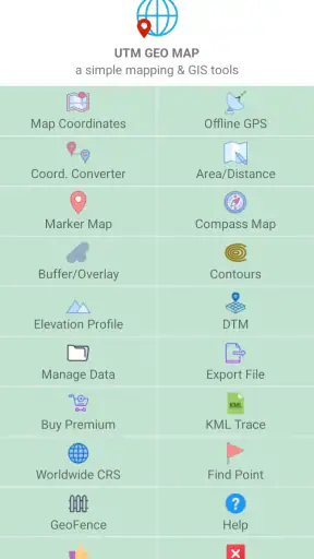 UTM Geo Map screenshot