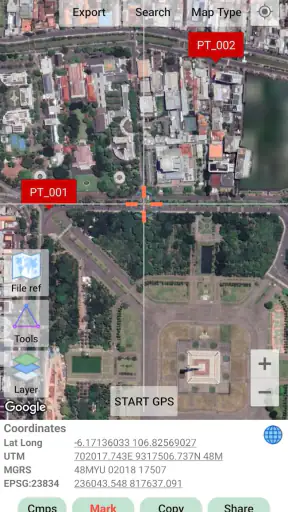 UTM Geo Map screenshot