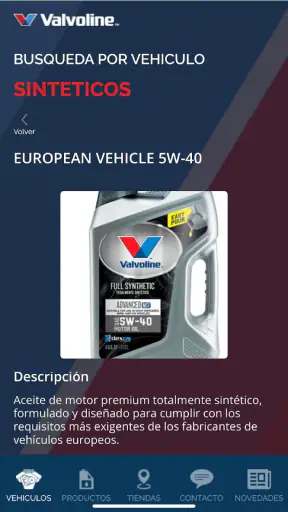 Valvoline Argentina screenshot