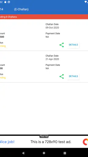 Vehicle Information App screenshot