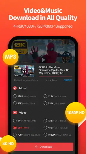Vid-matè تحميل الفيديوهات HD screenshot