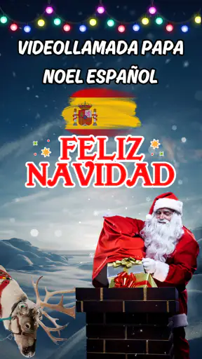 videollamada papa noel español screenshot