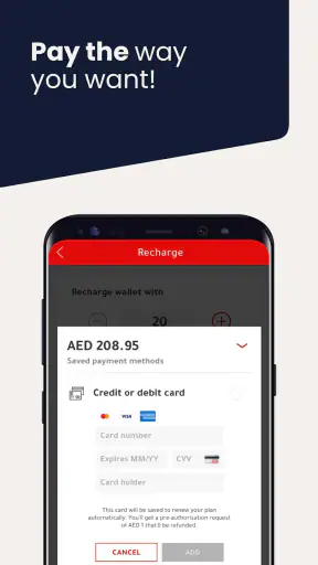 Virgin Mobile UAE screenshot