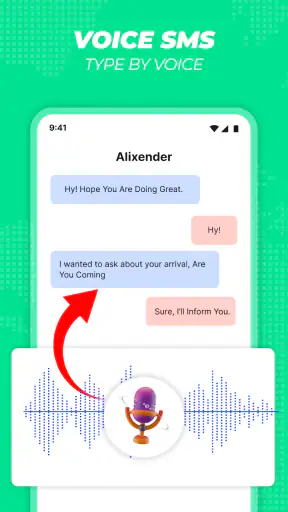 Voice SMS, Type SMS by Voice screenshot