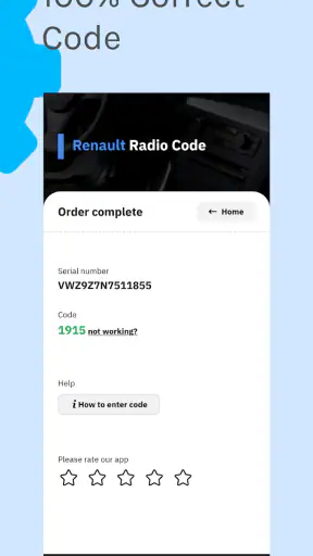 VW Radio Code Generator screenshot