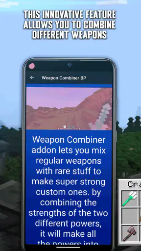 Weapon Combiner Mod for MCPE screenshot
