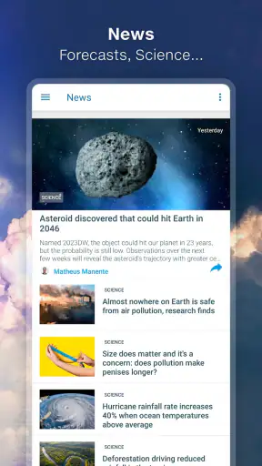 Weather - Meteored Pro News screenshot