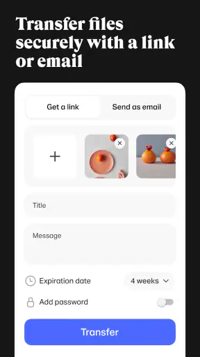 WeTransfer : File Transfer screenshot