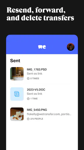 WeTransfer : File Transfer screenshot