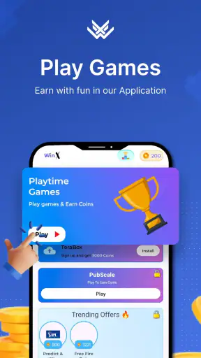 WinX - Play Games & Win Cash screenshot