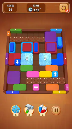 Wood Escape: Color Block screenshot