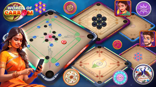 World Of Carrom :3D Board Game screenshot