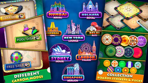 World Of Carrom :3D Board Game screenshot