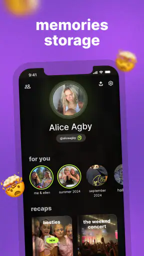 Yope: Friends' groups screenshot