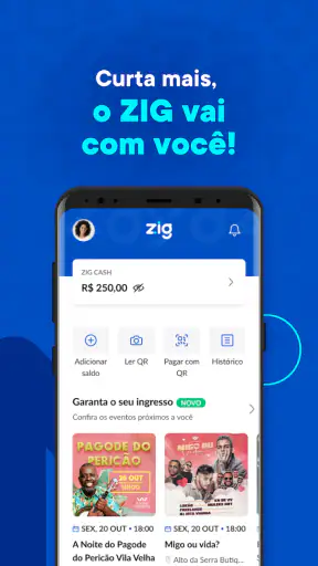 Zig: Ingressos e consumo fácil screenshot