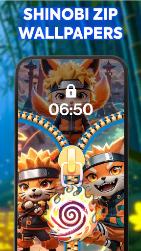 ZipWall : Zipper Lock Screen screenshot
