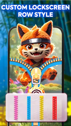 ZipWall : Zipper Lock Screen screenshot
