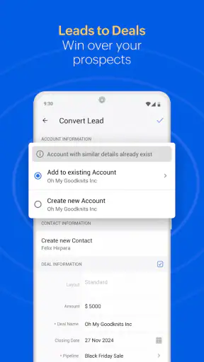 Zoho CRM - Sales & Marketing screenshot