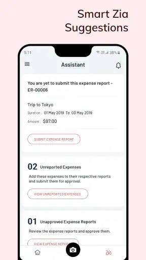 Zoho Expense - Expense Reports screenshot