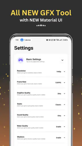 أداة GFX Pro لـ BGM وPUB screenshot