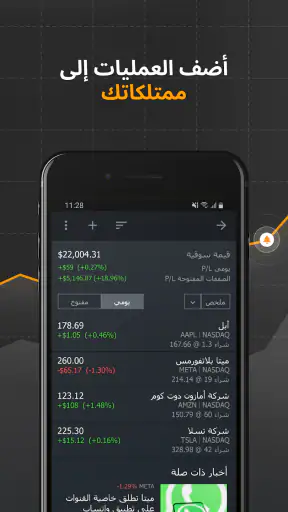 أسهم وسلع وأخبار Investing.com screenshot