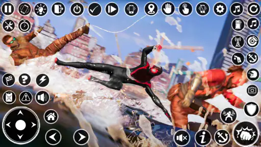 ألعاب العنكبوت الأسود الخارق screenshot