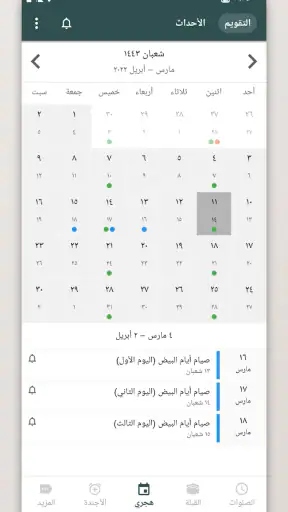 أوقات الصلاة والقبلة screenshot