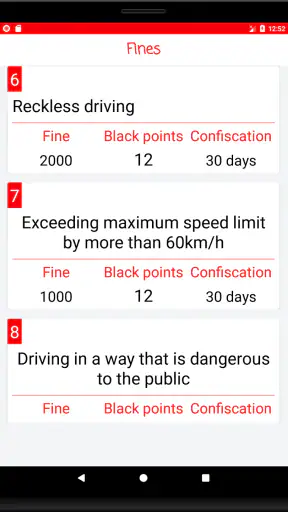 الاختبار النظري RTA screenshot