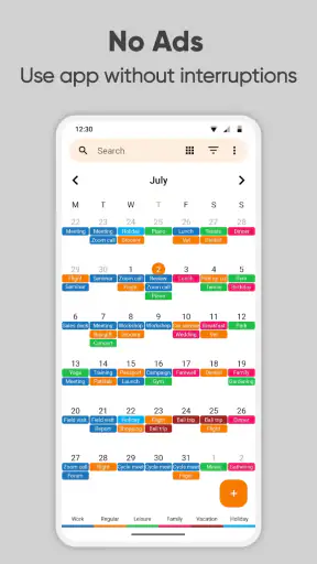 التقويم البسيط الاحترافي screenshot