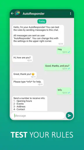 الرد التلقائي لـ WA screenshot