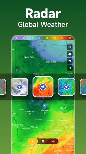 الطقس - المطر الرادار والقطعة screenshot